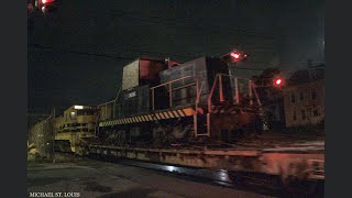 Locomotive on flatcar  PW WODA with new Newport Narragansett Bay Railroad 80T [upl. by Flo]