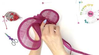 Sinamay Swirl  Make an Instant Fascinator  Petershams Millinery Supplies [upl. by Dallon]