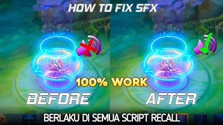 CARA MENGATASI SCRIPT RECALL TIDAK ADA SUARA  HOW TO SOLVE THE RECALL SCRIPT WITH NO SOUND [upl. by Lansing]