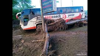 EASY COACH BUS Swept away by Floods in MAHI MAHIU  More than 20 people reported dead [upl. by Bartolomeo]