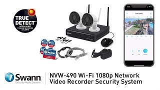 Swann NVR NVW490 Security System Product Overview 1080p Full HD 2way audio thermal sensing Wifi [upl. by Fadden]