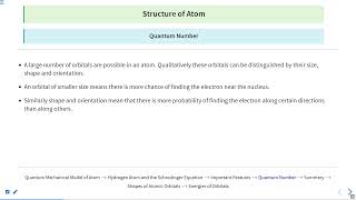 Structure of atom Quantum numbers SATHEEENGG swayamprabha engineeringexams [upl. by Roinuj]