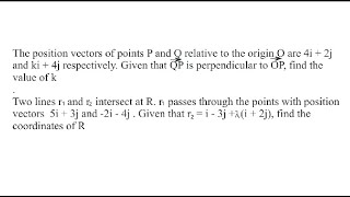 2023 Additional mathematics internal G12 ECZ exam Q10 P1 VECTORS [upl. by Apollo]