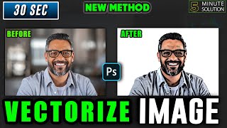 How to vectorize an image in photoshop 2024 [upl. by Noteek336]