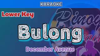 Bulong by December Avenue Karaoke  Lower Key [upl. by Calvin]