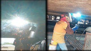 overhead welding position 4G Vgroovebutt joint [upl. by Josefa]