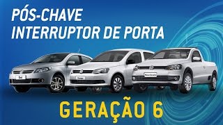 Instalação dos fios PósChave e Interruptor de Portas no Gol Voyage e Saveiro G6  Pósitron Alarme [upl. by Paxon]