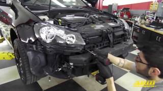 MK 6 GTI USP 3 inch Catted Downpipe Installation amp Sound Clips [upl. by Harbird264]