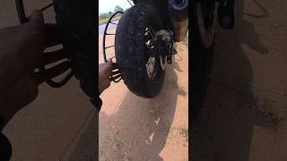 Check tyres while travelling long dont take risks bike shorts telugu travelvlog royalenfield [upl. by Adnaugal]