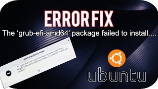 FIX The grubefiamd64signed package failed to install Ubuntu Installation UEFI Mode [upl. by Alekin360]