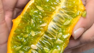 Horned melon food review [upl. by Ernst]