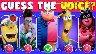 Guess The Despicable Me 4 Characters By Their VOICE 🍌🤓🔊  Super Mega Minion Quiz [upl. by Erle]