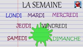 Chanson quotLes jours de la semainequot en français [upl. by Dante]