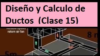 DISEÑO DE DUCTOS DE AIRE ACONDICIONADO Y CALCULO DE DIMENSIONES DE SISTEMA CURSO CHILLERS CLASE 15 [upl. by Eeresid]