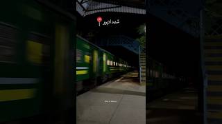 Green Line Express through pass Shahdadpur Station over night greenline shorts viral railway [upl. by Gerdi]