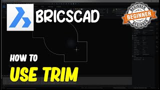 BricsCAD How To Use Trim [upl. by Loredo542]