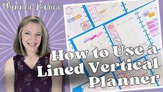 How to Use a Lined Vertical Planner  Planner Basics  Tips amp Tricks [upl. by Atilrep361]