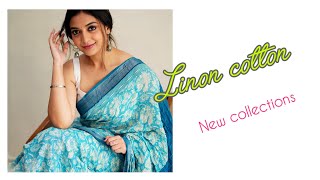 Linon cottonbudget sareesnew collections [upl. by Ardnovahs]