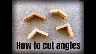 How to measure and cut angles for baseboard crown moulding etc [upl. by Arualana521]