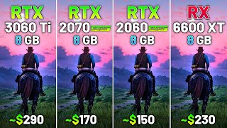 RTX 3060 Ti vs RTX 2070 SUPER vs RTX 2060 SUPER vs RX 6600 XT  Test in 20 Games in 2024 [upl. by Rramed]