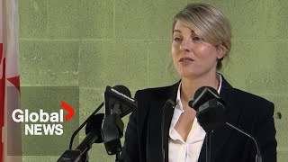 India quotclearly on noticequot after Canada expelled diplomats Mélanie Joly says [upl. by Lorre327]