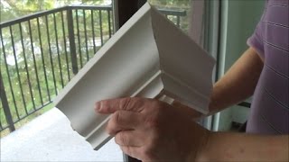 Crown Molding Trim Installation Tricks How to Use Inside and Outside Corner Templates [upl. by Ecydnarb]