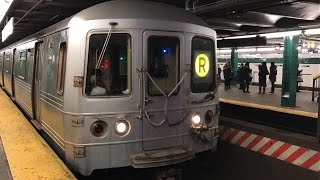 NYC Subway HD 60fps RARE R46 R Train via D Line  West 4th St  Washington Square 121016 [upl. by Boff]