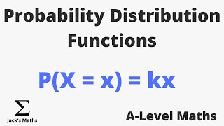 Probability Distribution Function Probability 2  ALevel Maths [upl. by Kcirddet]