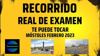 TE PUEDE TOCAR  EXAMEN PRÁCTICO CONDUCIR MÓSTOLES 2023  RECORRIDO REAL [upl. by Matty]