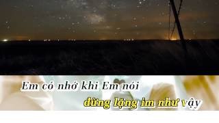 KARAOKE Em làm gì tối nay  tone nữ [upl. by Dasya]