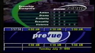 Prevue Channel July 21st 1998 4AM  9AM [upl. by Bahe]