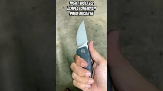 NIGHTWOLF nwn04dmw D2 blade Stonewash DarkMicarta handle [upl. by Namien800]