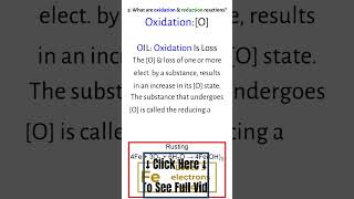 What Oxidation amp Reduction Reactions Are [upl. by Tnomal]