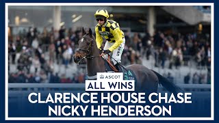 Nicky Henderson  All Wins at Ascot in the Clarence House Chase [upl. by Flosi]