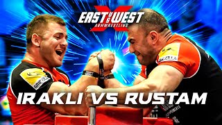 Irakli Zirakashvili vs Rustam Babayev  East vs West 95kg Right Arm Match [upl. by Lesig]