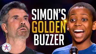 Simon Cowell Hits His GOLDEN BUZZER for 13YearOld Singer with Angelic Voice  BGT 2023 [upl. by Michon708]