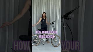 How to fold your Crius Velocity Foldable Bicycle [upl. by Attirb]