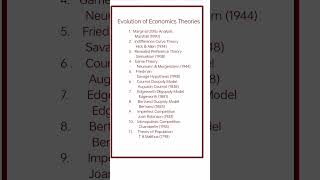 Evolution of Economic Theories yt youtubeshorts ugcnet economics theory shortsviral shorts [upl. by Ahtiekal]