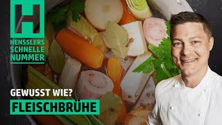 Schnelles Fleischbrühe Rezept von Steffen Henssler [upl. by Ahsemo]