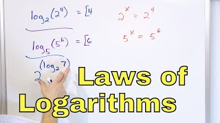 18  Properties of Logarithms Log x  Part 1  Laws of Logs  Calculate Logs amp Simplify [upl. by Dry]