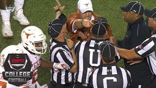 Tempers flare in Oklahoma States upset of Texas  College Football Highlights [upl. by Nikral]