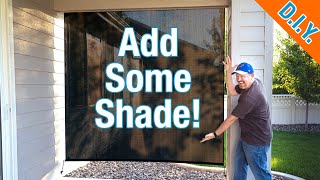 How To Hang Coolaroo Patio Shade  Add Privacy And Stay Cool [upl. by Barclay]