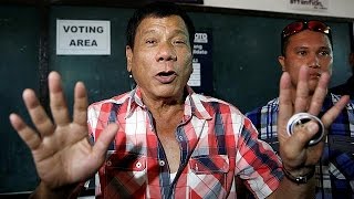 Philippinen Umstrittener Hardliner Duterte wahrscheinlicher Sieger bei Präsidentschaftswahlen [upl. by Etka]