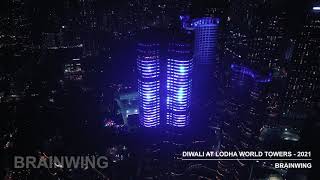 Lodha Diwali Lightings at The World Towers 2021 [upl. by Blondell]