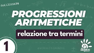 Progressioni aritmetiche  relazione tra termini  1 [upl. by Valsimot220]