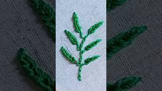 Leaf stitch embroidery patterns  hand embroidery leaf stitch for beginners  how to leaf stitch [upl. by Frere]