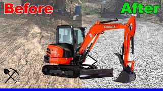 Building a Gravel Driveway with a Mini Excavator [upl. by Attenna899]