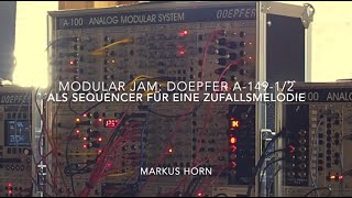 Modular Jam  Doepfer A14912 als Sequencer für eine Zufallsmelodie [upl. by Weinert]