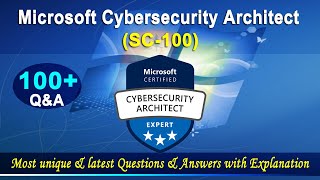 SC100  Microsoft Cybersecurity Architect  Mock Test  2022 Exam Latest QampA [upl. by Trevah]