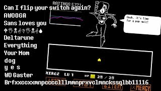 Doing Your Mettaton EXs Pop Quiz Request  Undertale [upl. by Publea]